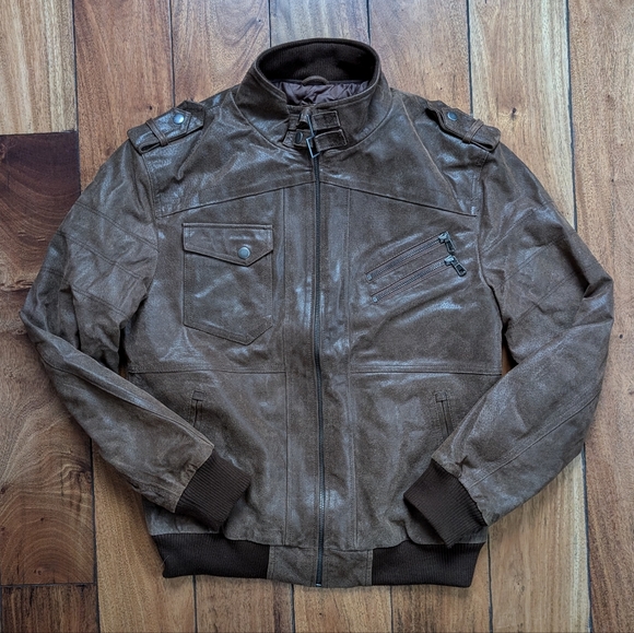 Flavor Other - Flavor Pigskin Leather Moto Jacket (S)